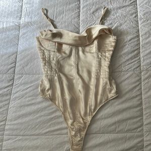 Zara satin bodysuit